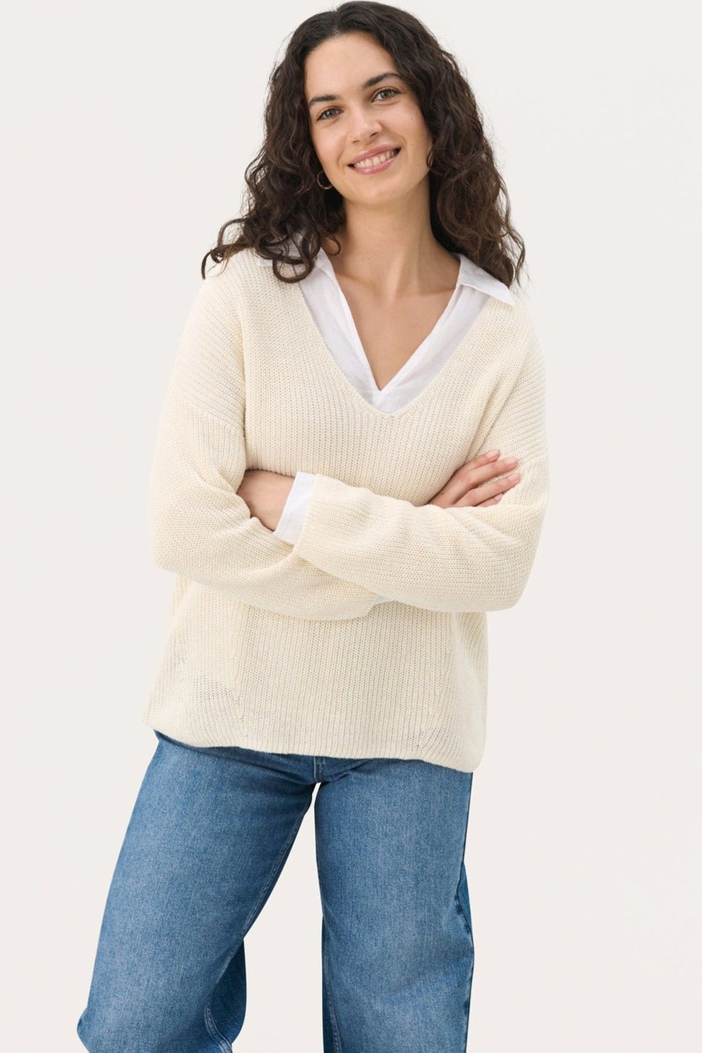 Part Two EtronaPW PU Pullover Eggnog