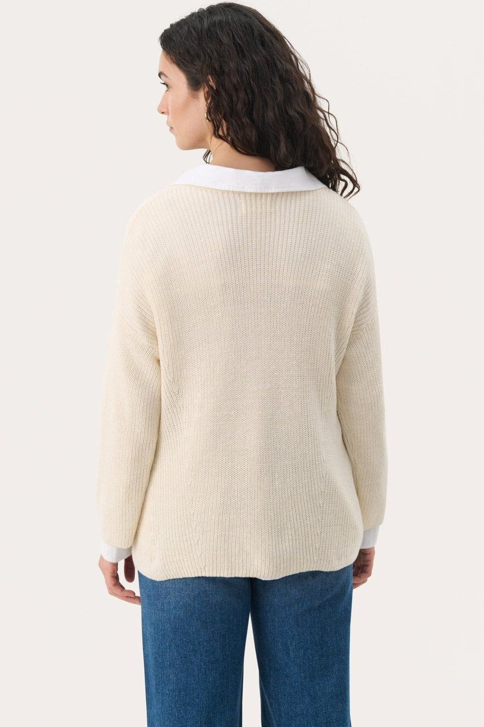 Part Two EtronaPW PU Pullover Eggnog