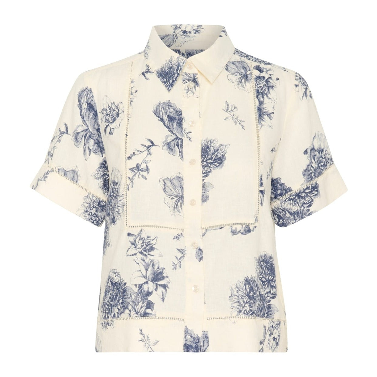 Part Two RebittaPW SH Shirt Oceana Stunning Flower Print