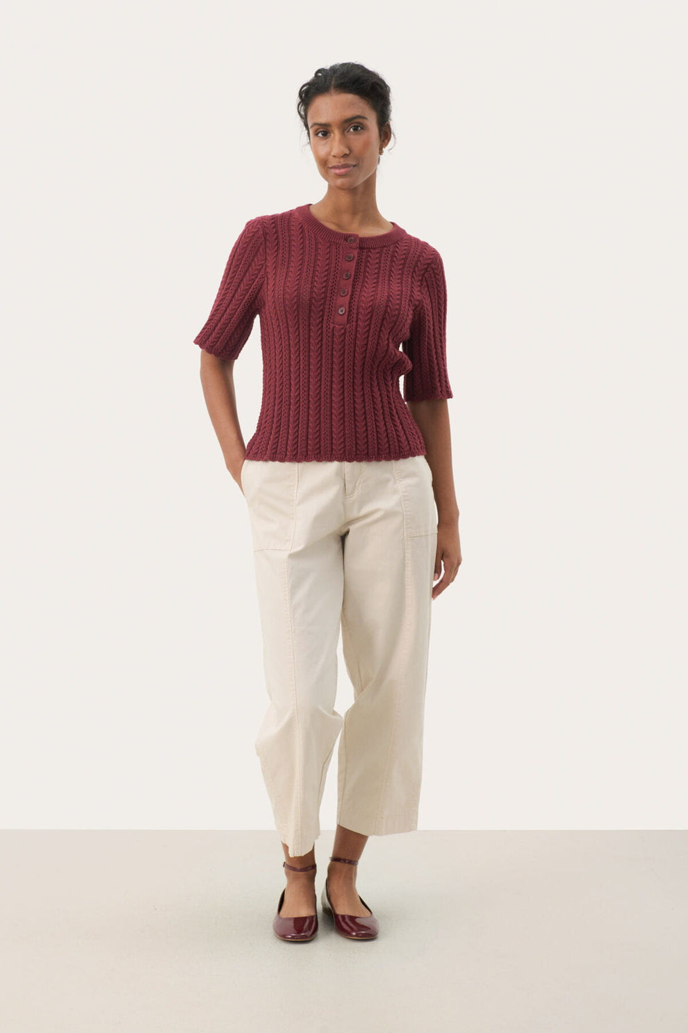 Part Two RosarioPW PU Pullover Tawny Port