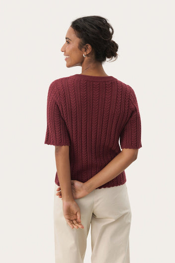 Part Two RosarioPW PU Pullover Tawny Port