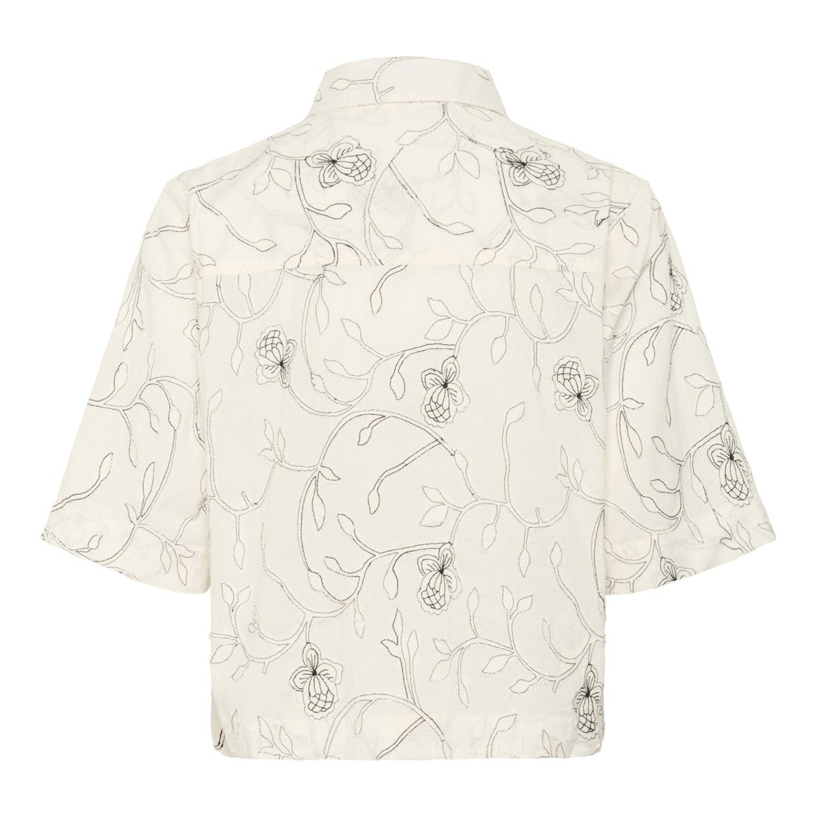 Part Two TonnaPW SH Shirt Black Stitch on White