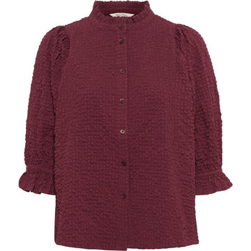 Part Two ToniPW SH Bluse Tawny Port