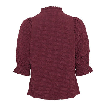 Part Two ToniPW SH Bluse Tawny Port
