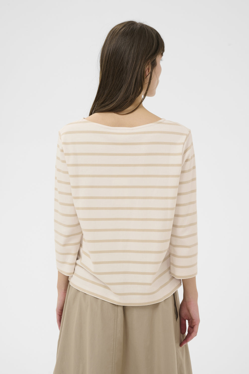 Part Two NelaPW TS T-shirt French Oak Stripe