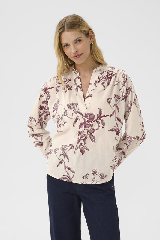 Part Two W Natale Blouse Tawny Port Botan