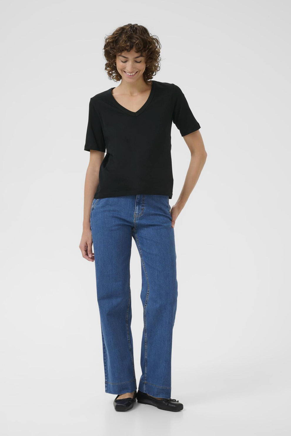 Part Two W Rantansa T- Shirt Black