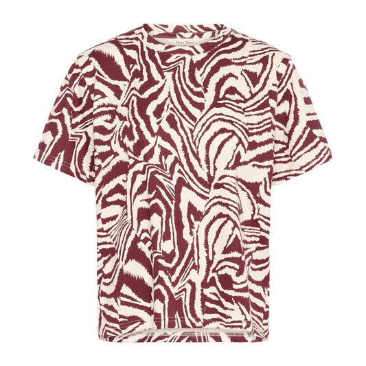 Part Two NahidPW TS T-shirt Tawny Port Animal Print