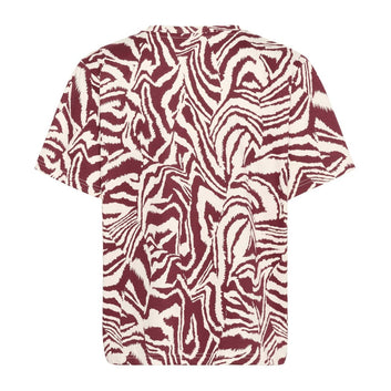 Part Two NahidPW TS T-shirt Tawny Port Animal Print
