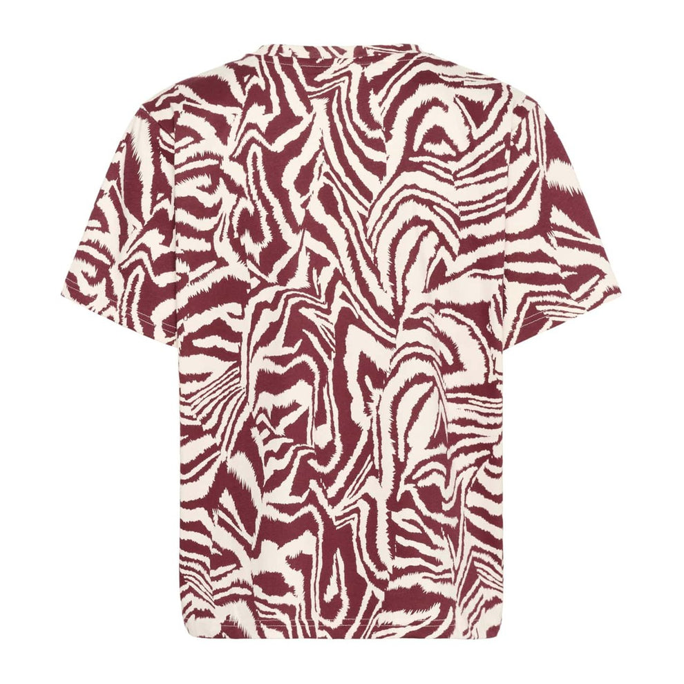 Part Two NahidPW TS T-shirt Tawny Port Animal Print