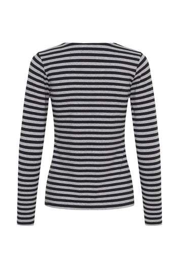 Part Two NemajasPW Tshirt Dark Navy Stripe