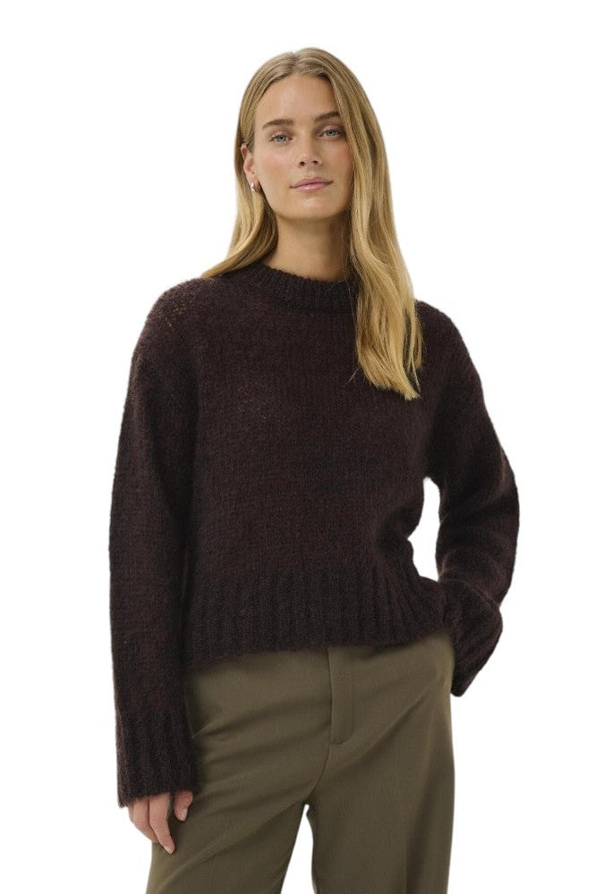 Part Two W Sille Pullover Ganache