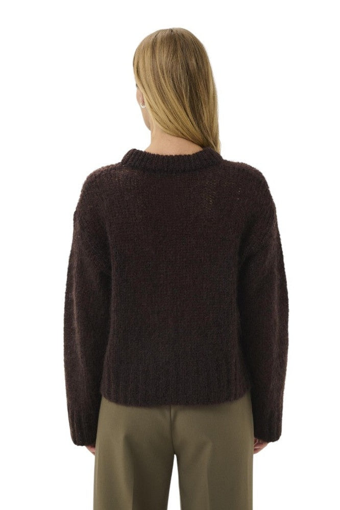 Part Two W Sille Pullover Ganache