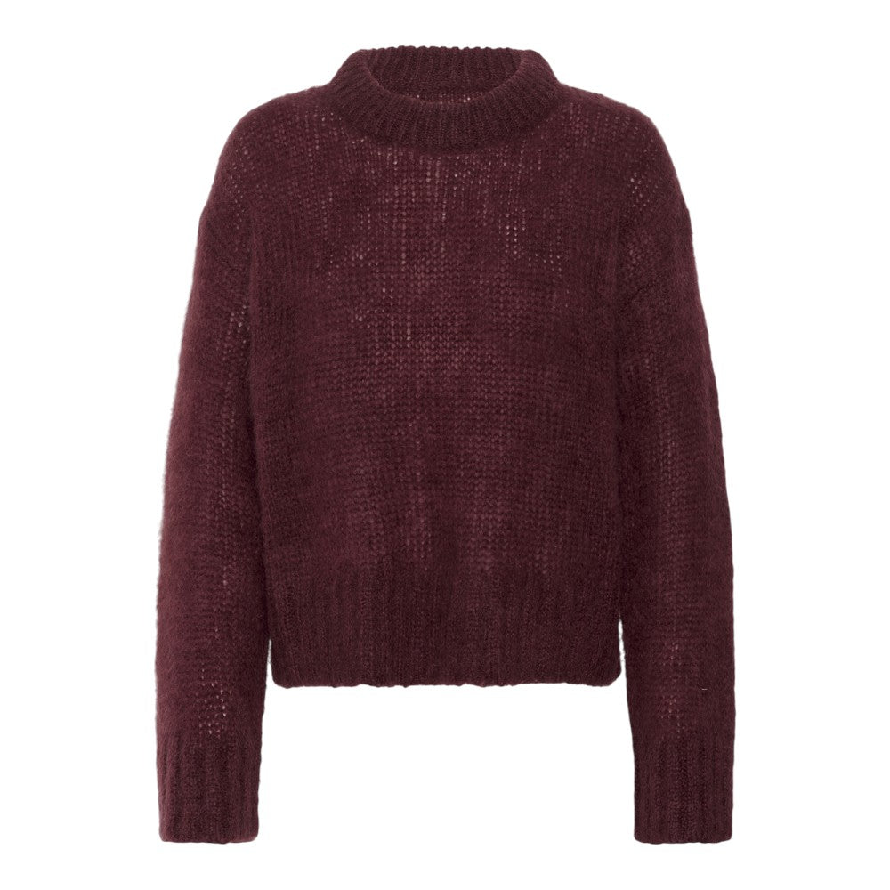 Part Two W Sille Pullover Tawny Port