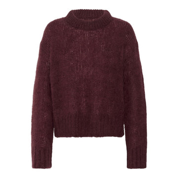 Part Two W Sille Pullover Tawny Port