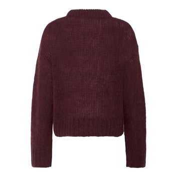 Part Two W Sille Pullover Tawny Port