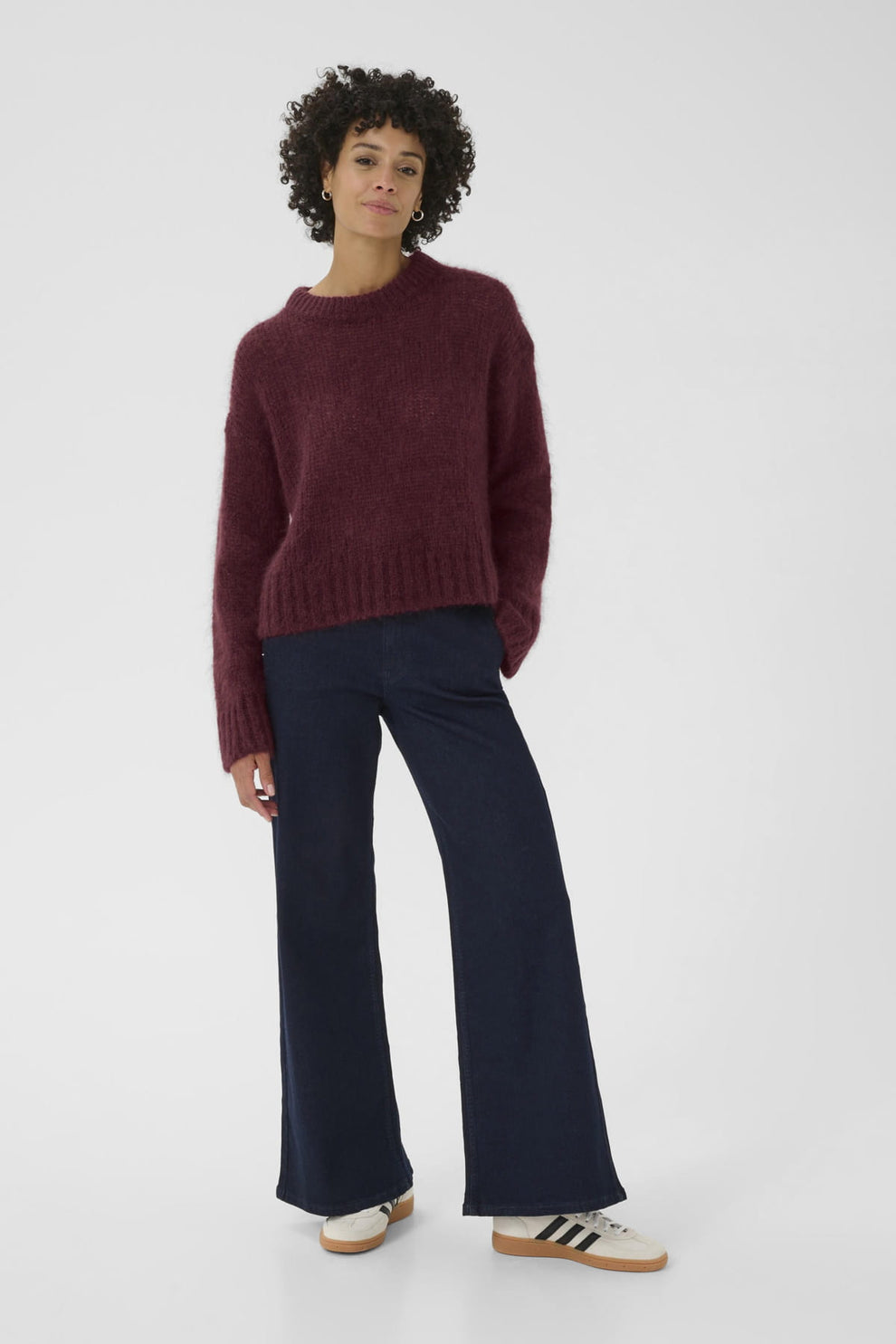 Part Two W Sille Pullover Tawny Port