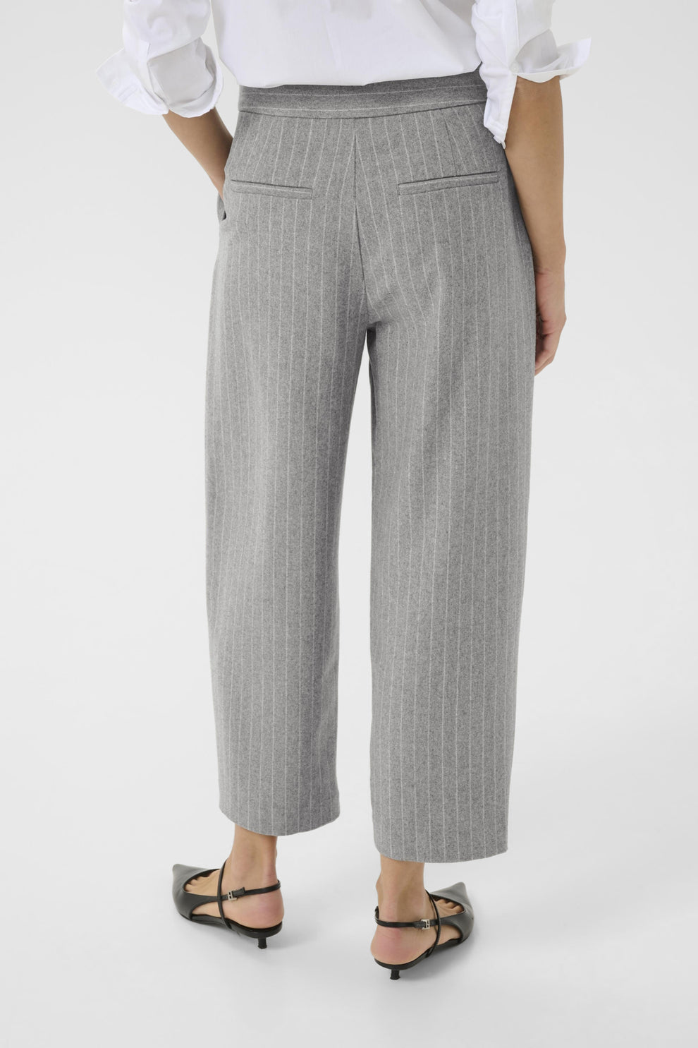 Part Two W Solbritt Pants Grey Pinstripe