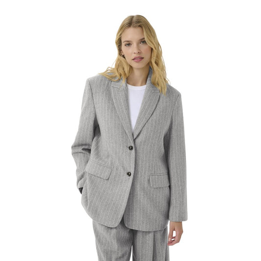 Part Two W Somaya Blazer Medium Grey Pin