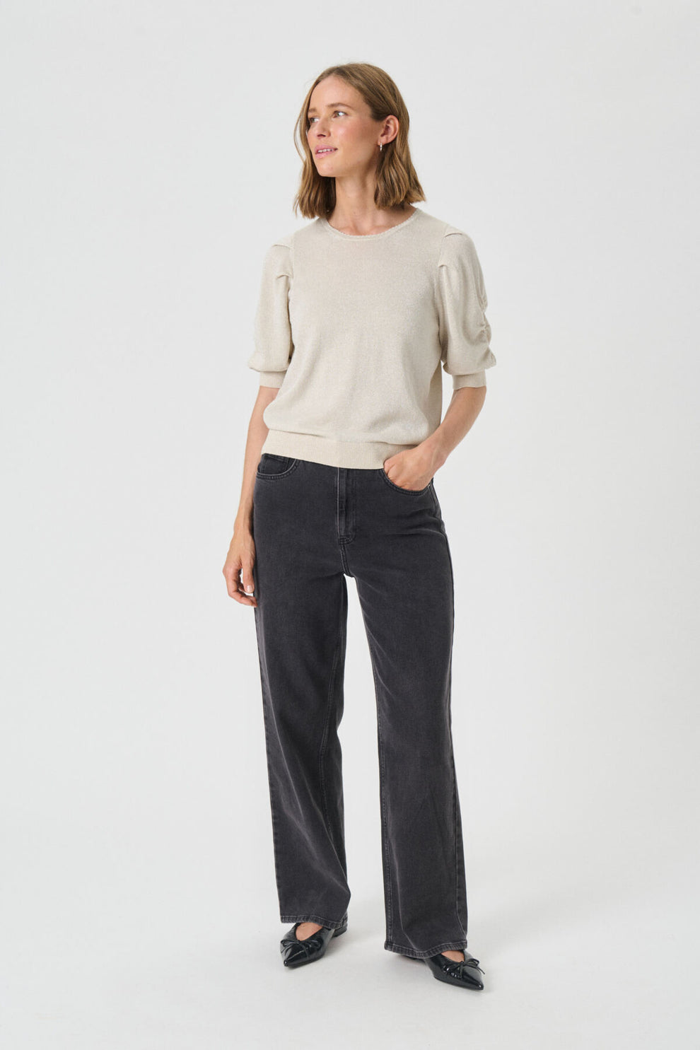Part Two W Varaia Pullover Whitecap Grey