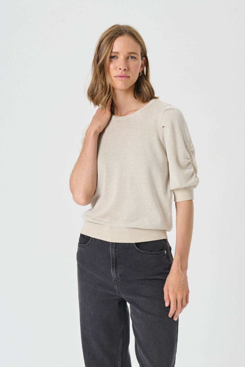 Part Two W Varaia Pullover Whitecap Grey