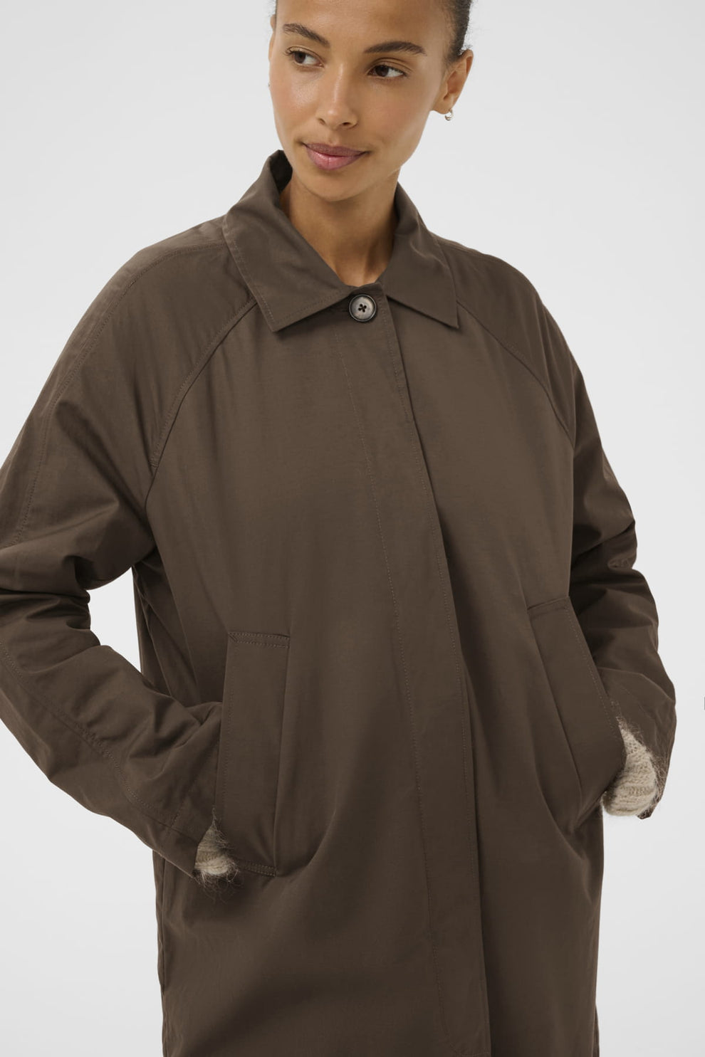 Part Two EttiePW OTW Coat Chocolate Brown