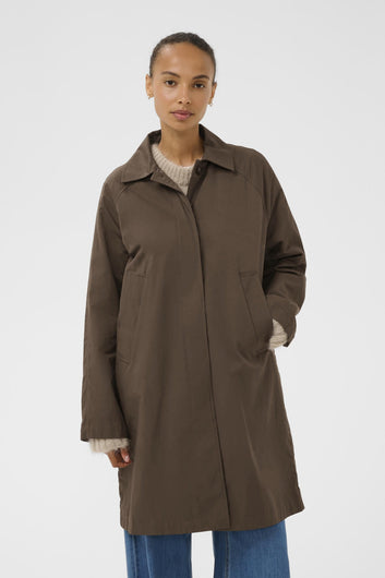 Part Two EttiePW OTW Coat Chocolate Brown