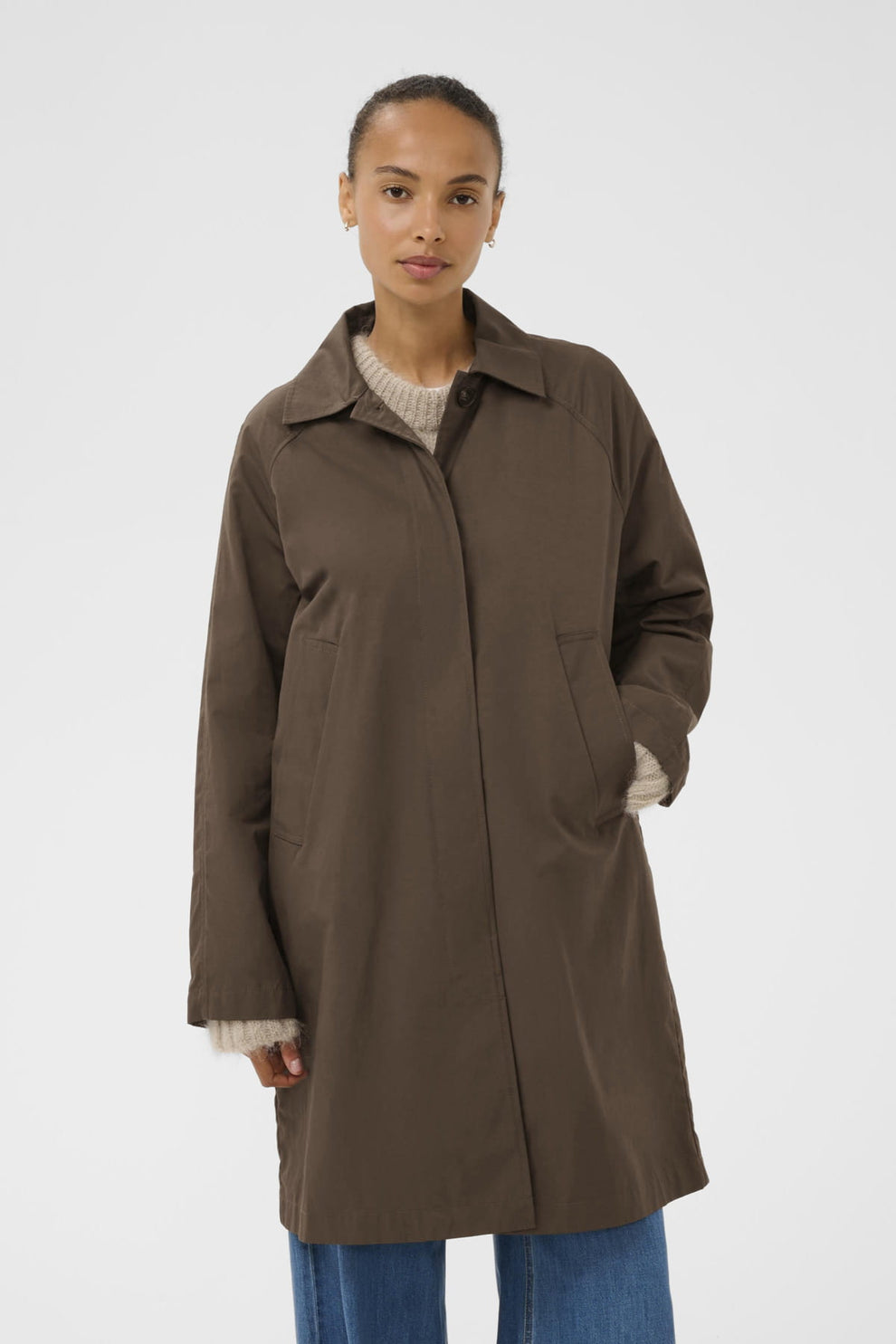 Part Two EttiePW OTW Coat Chocolate Brown