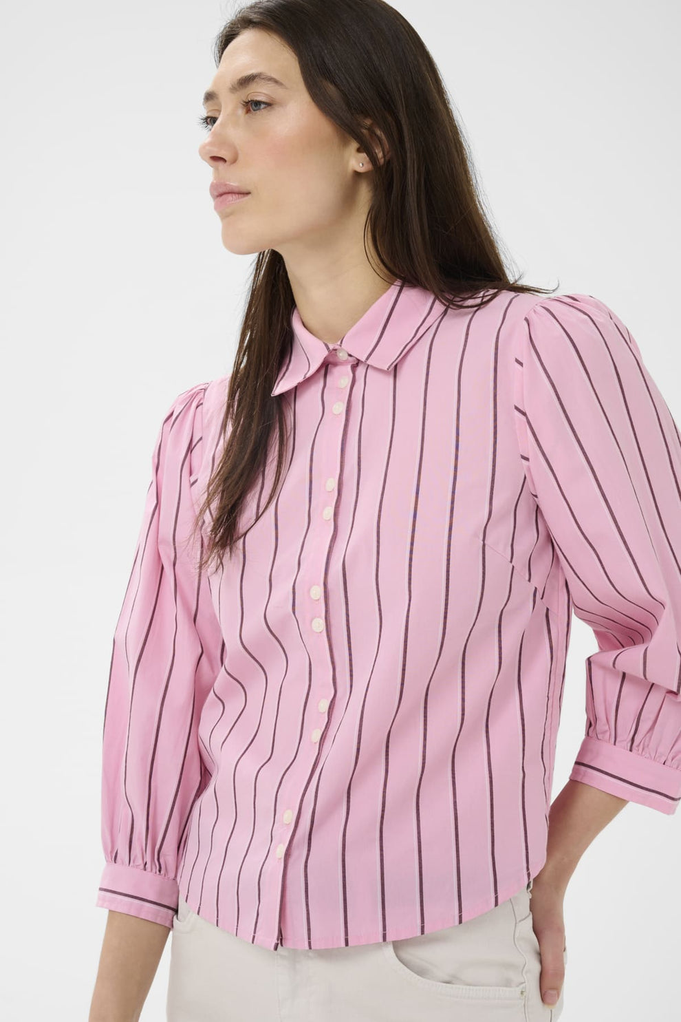 Part Two AnaisPW SH Shirt Pink Stripe