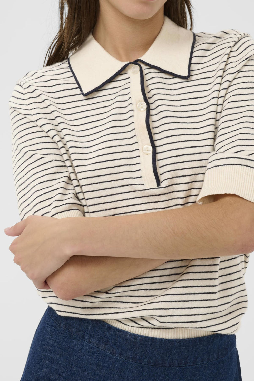 Part Two AnettiPW PU Pullover After Midnight Stripe