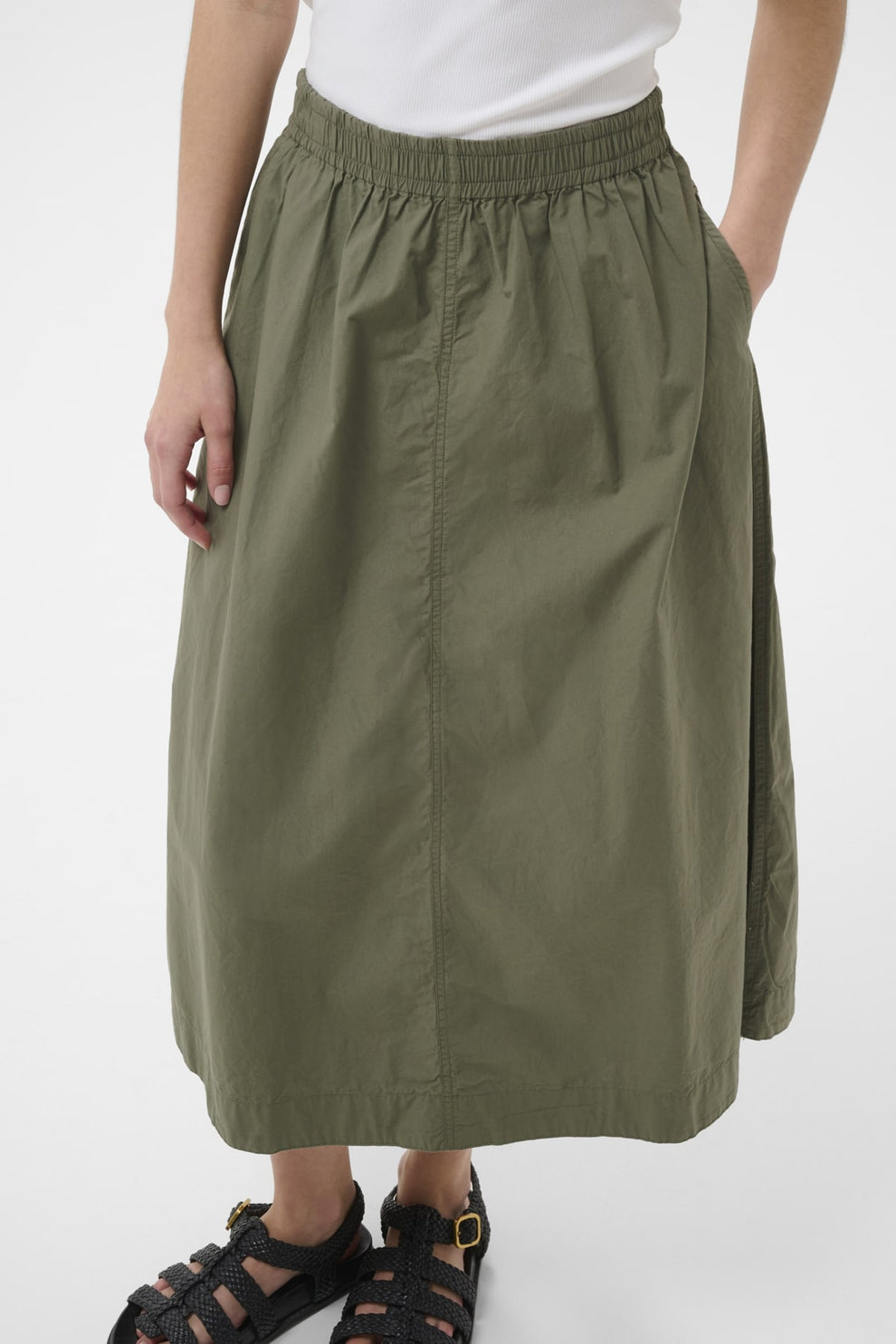 Part Two AsminaPW SK Skirt Smokey Olive