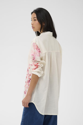 Part Two AleiaPW SH Shirt Pink Shadow Flower Print