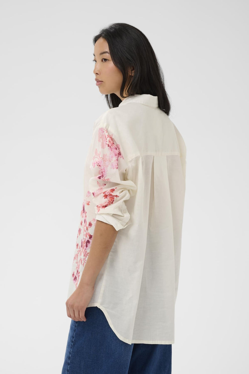 Part Two AleiaPW SH Shirt Pink Shadow Flower Print