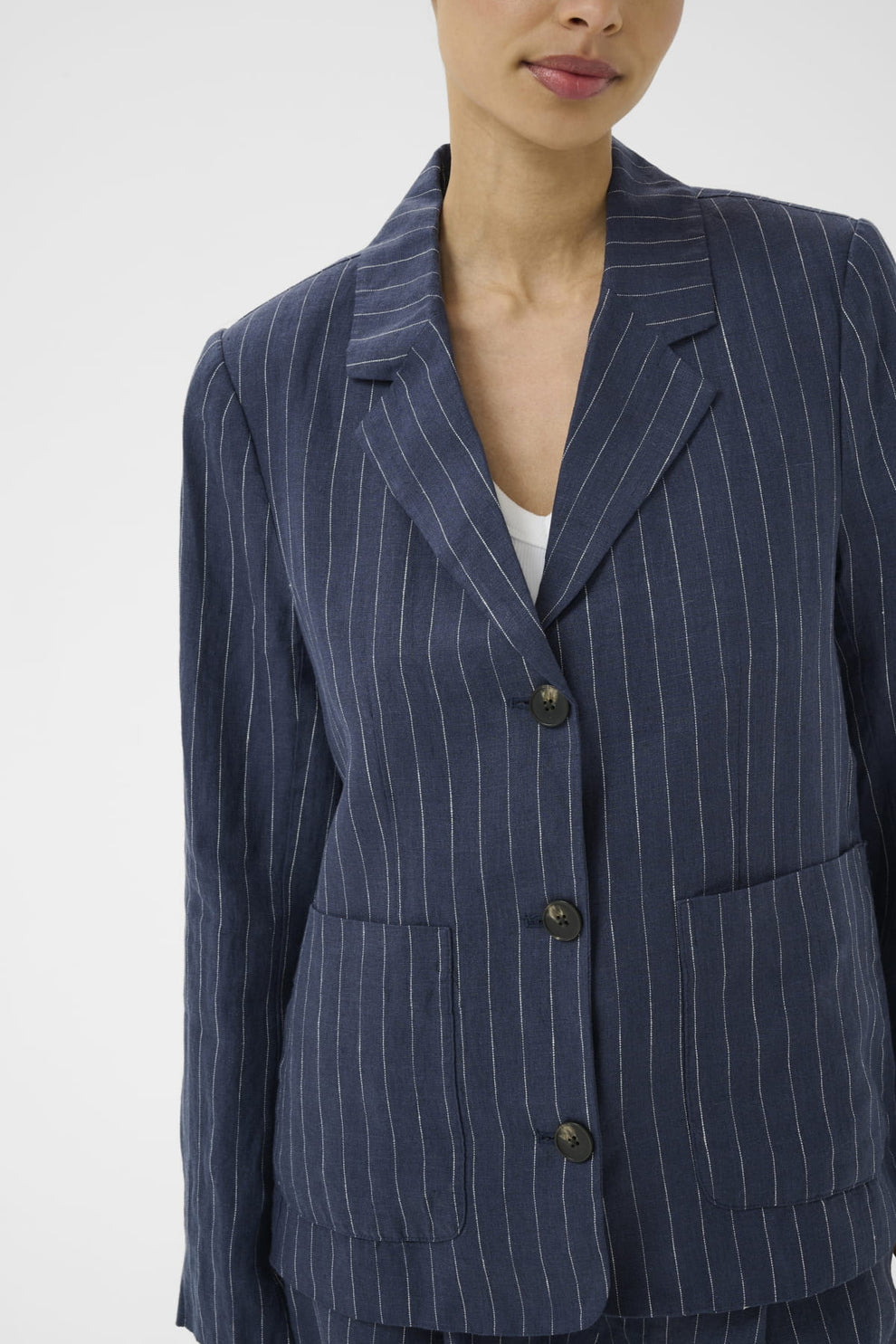Part Two AlitaPW BZ Blazer Blue Nights Pinstripe