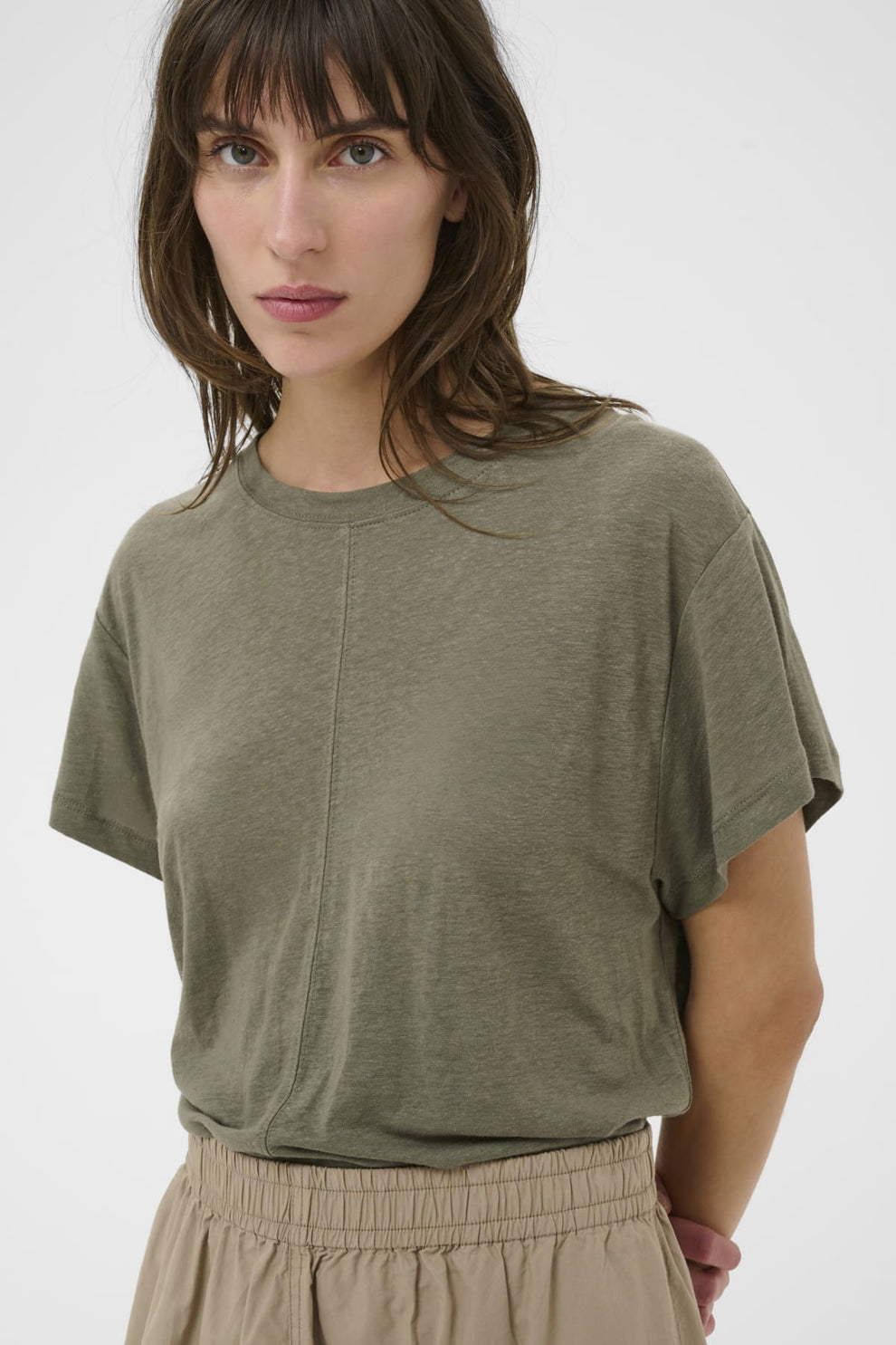 Part Two AnemonaPW TS T-shirt Smokey Olive