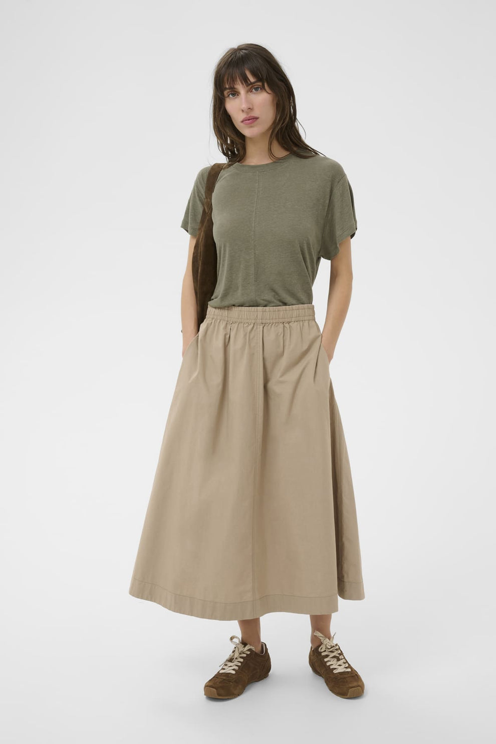 Part Two AnemonaPW TS T-shirt Smokey Olive