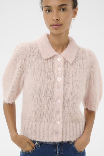 Part Two VernoniPW CA Cardigan Mauve Chalk