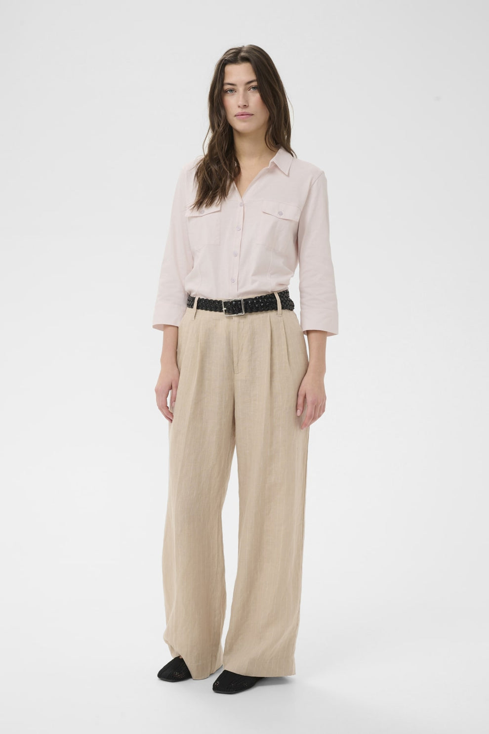Part Two AnisePW SH Shirt Mauve Chalk