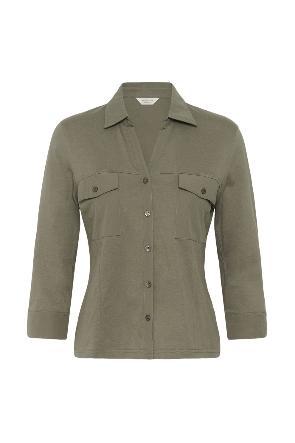 Part Two AnisePW SH Shirt Smokey Olive
