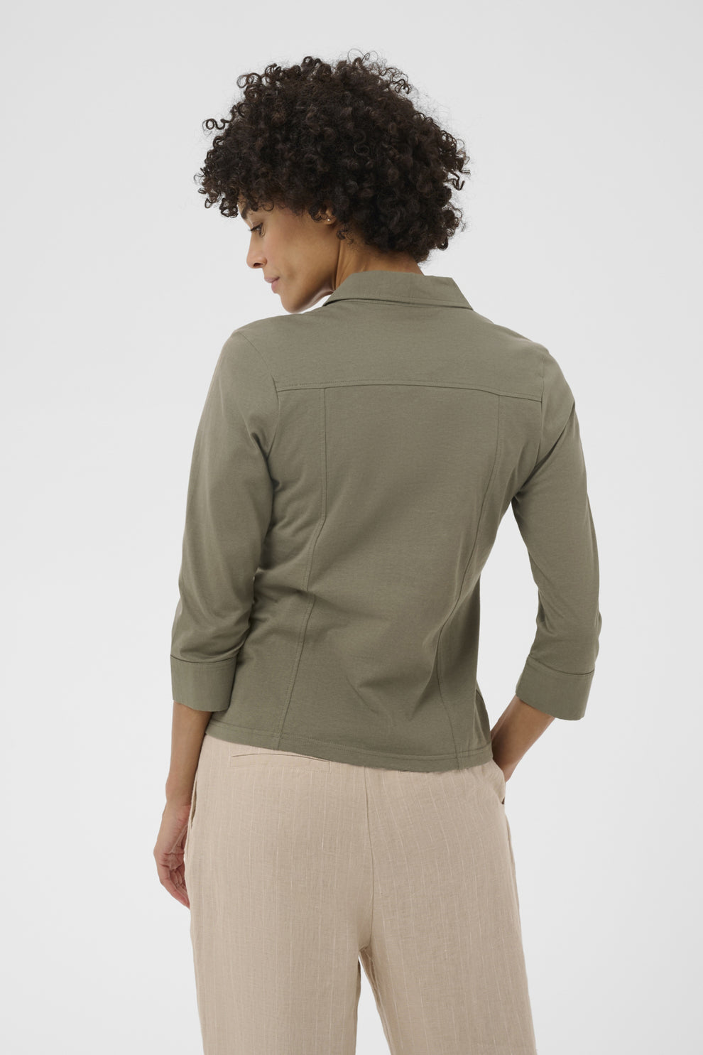 Part Two AnisePW SH Shirt Smokey Olive