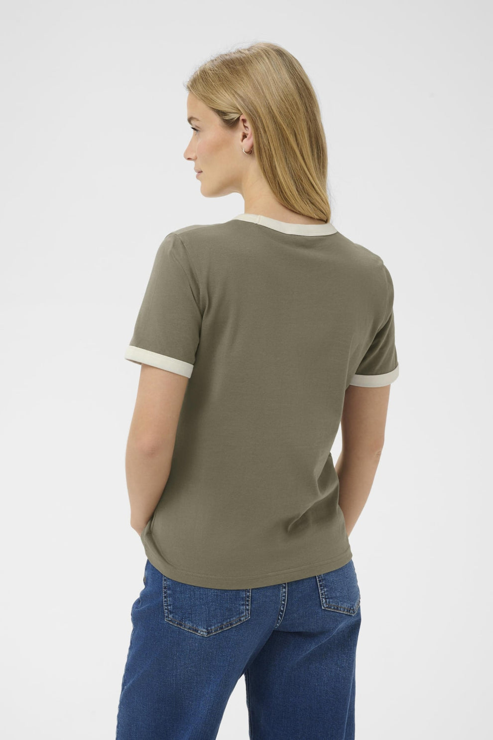 Part Two AngelitaPW TS T-shirt Smokey Olive/Whisper White