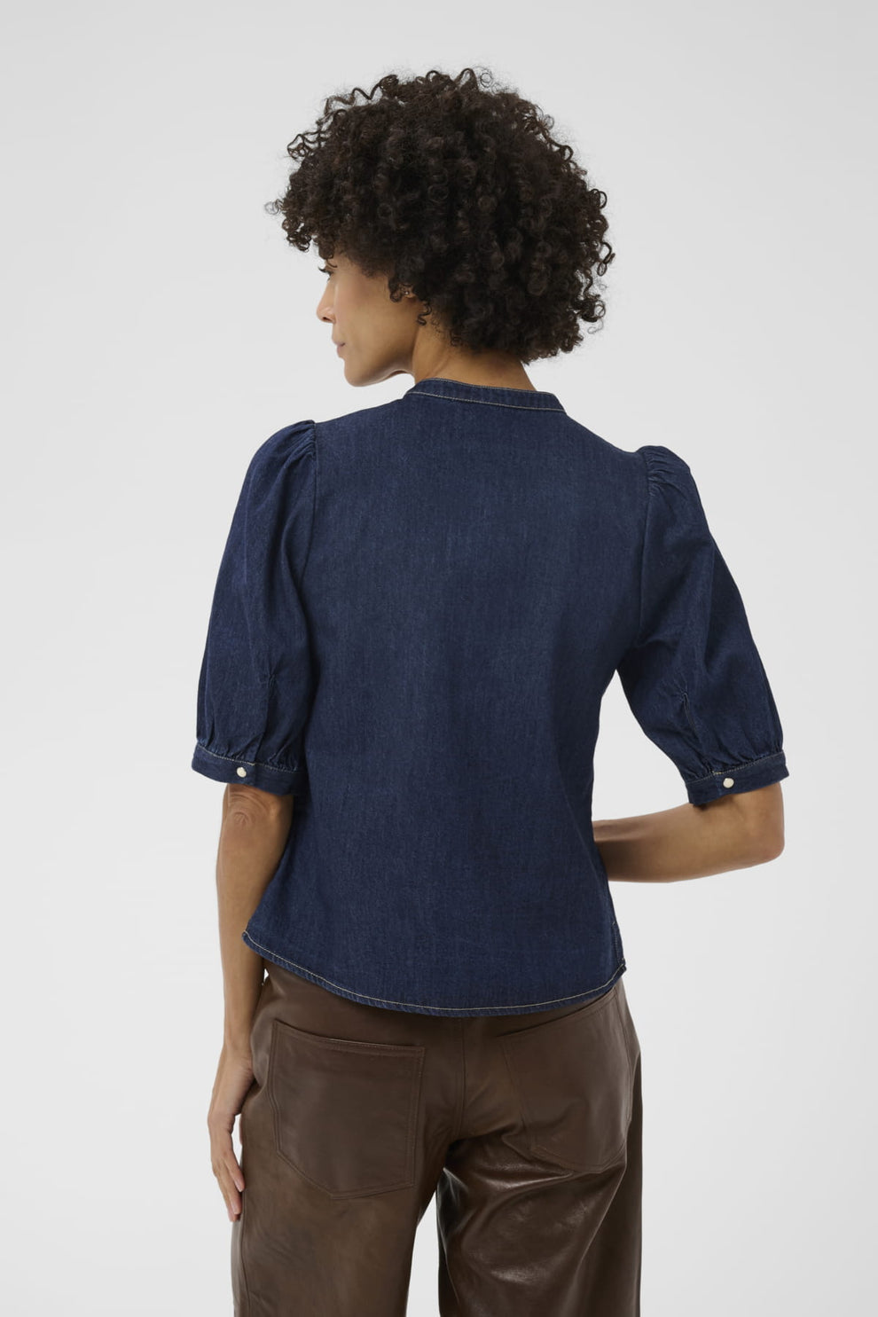Part Two AlesiaPW SH Shirt Dark Blue Denim