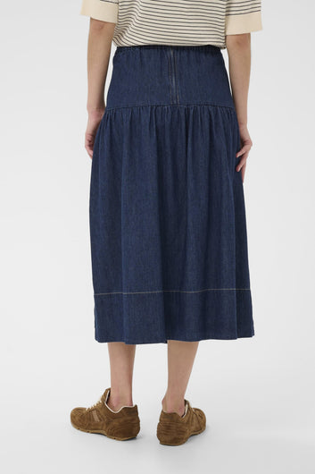 Part Two NelliaPW SK Skirt Dark Blue Denim