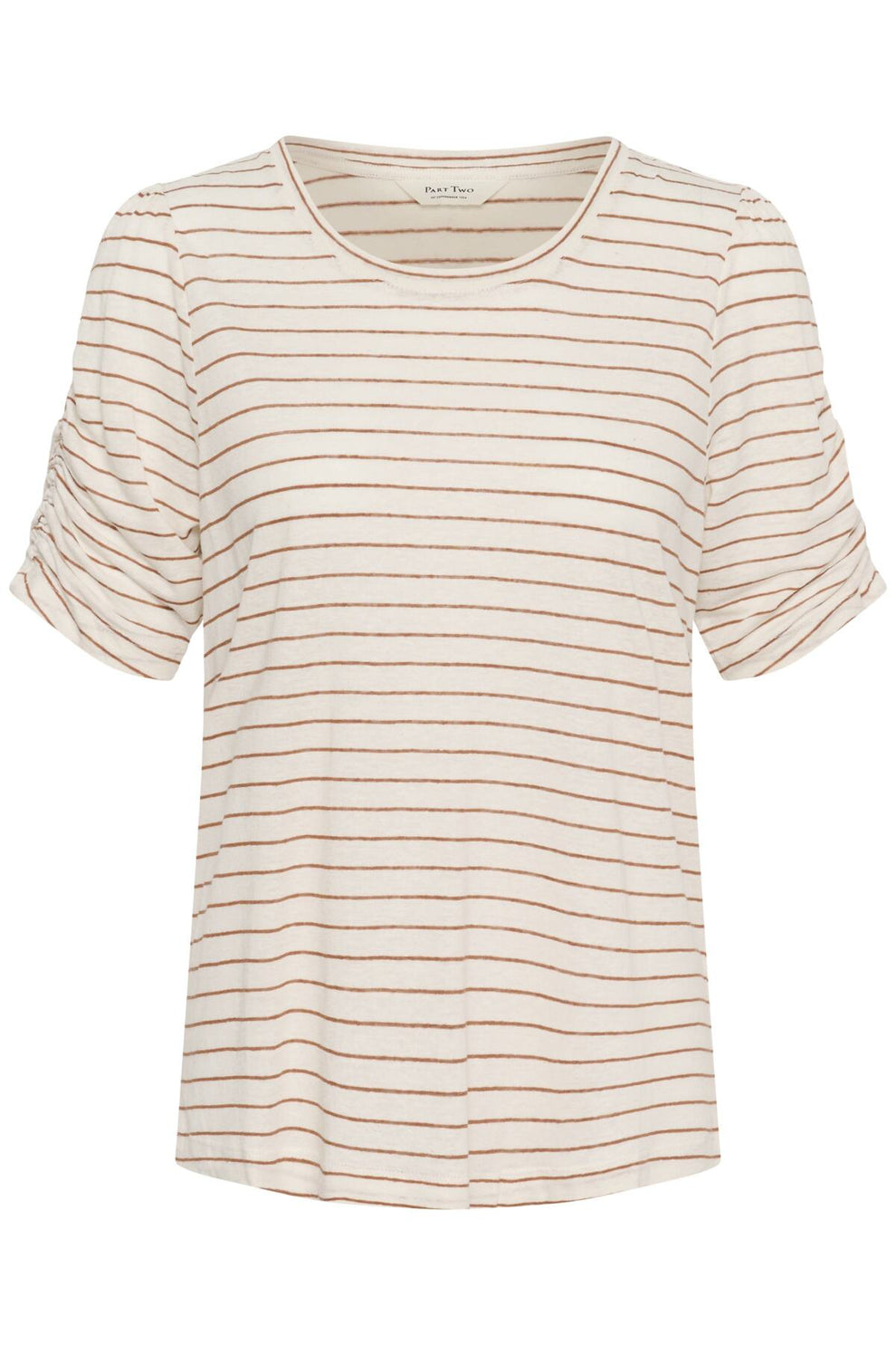 Part Two BrizettePW T-shirt Brown Stripe