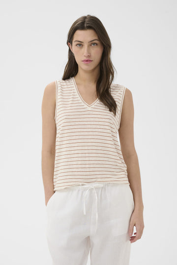 Part Two BrianiePW Top Brown Stripe