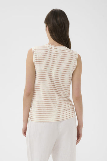 Part Two BrianiePW Top Brown Stripe
