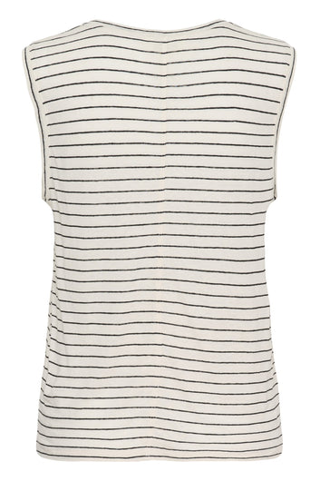 Part Two BrianiePW Top Black Stripe