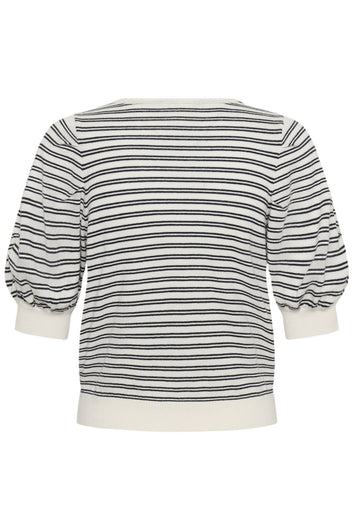 Part Two BindiPW Cardigan Dark Navy Stripe