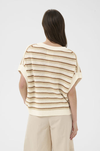 Part Two BelisiaPW Pullover French Oak Stripe
