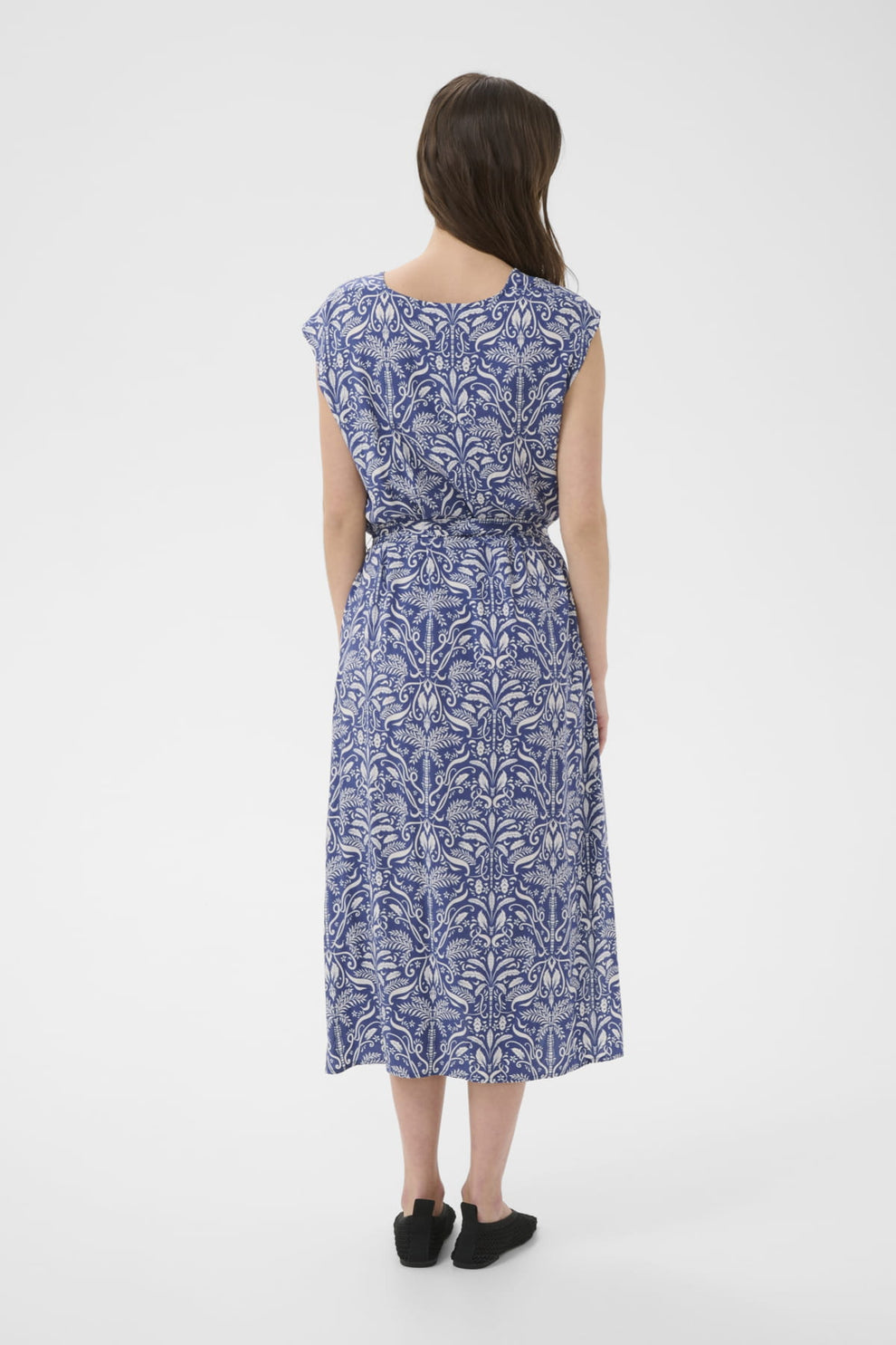 Part Two BolenePR Dress Blue Block Print